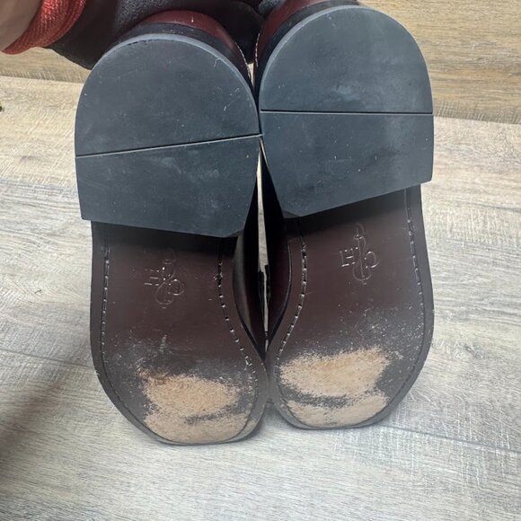 Cole Haan Burgundy Leather Pinch Penny Loafers Men's Size 10 - Picture 5 of 8